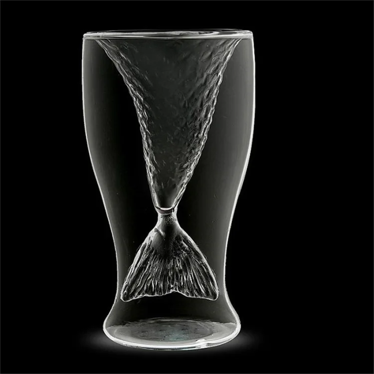 Креативная Русалка для стакана для коктейля чашки 100 мл винные стаканы с двойными стенками забавная фляжка стеклянная Милая Дамская пивная кружка