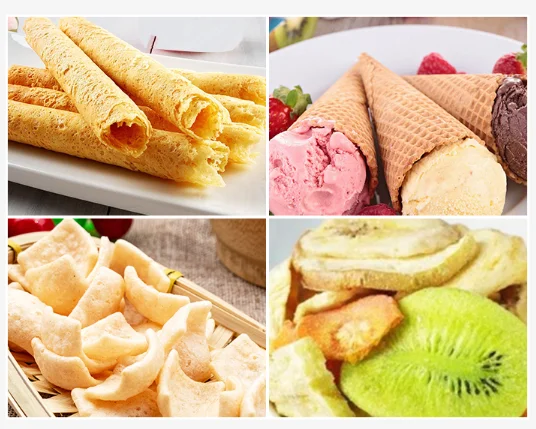 Handmade embryo cone cone commercial small crispy egg roll machine J03
