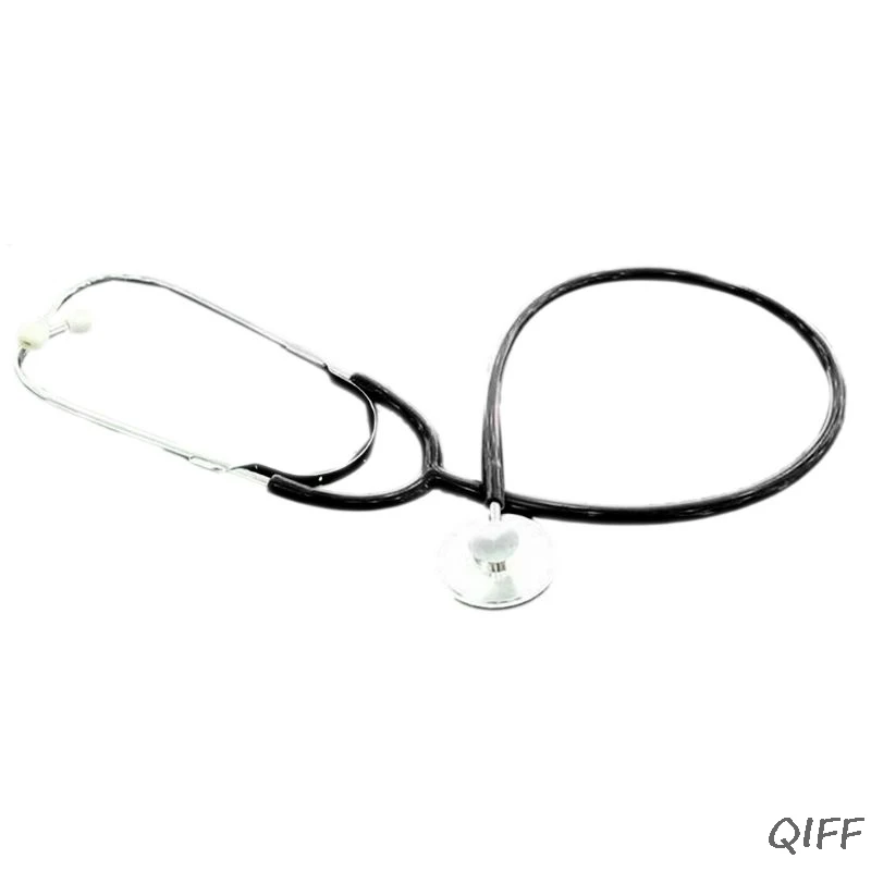 BK Kids Doctor Toys 9 Colors Stethoscope Pretend Play Doctors Toy Gifts Children Baby DIY Simulation Stethoscopes P31B - Цвет: BK