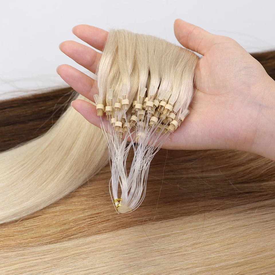 Прямая петля MRSHAIR микро кольцо для волос бусины звенья неповрежденные волосы