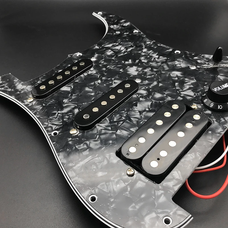 SSH загруженный Prewired электрогитара Pickguard пикап Alnico 5 звукоснимателей для FD гитара стиля ST белый жемчуг