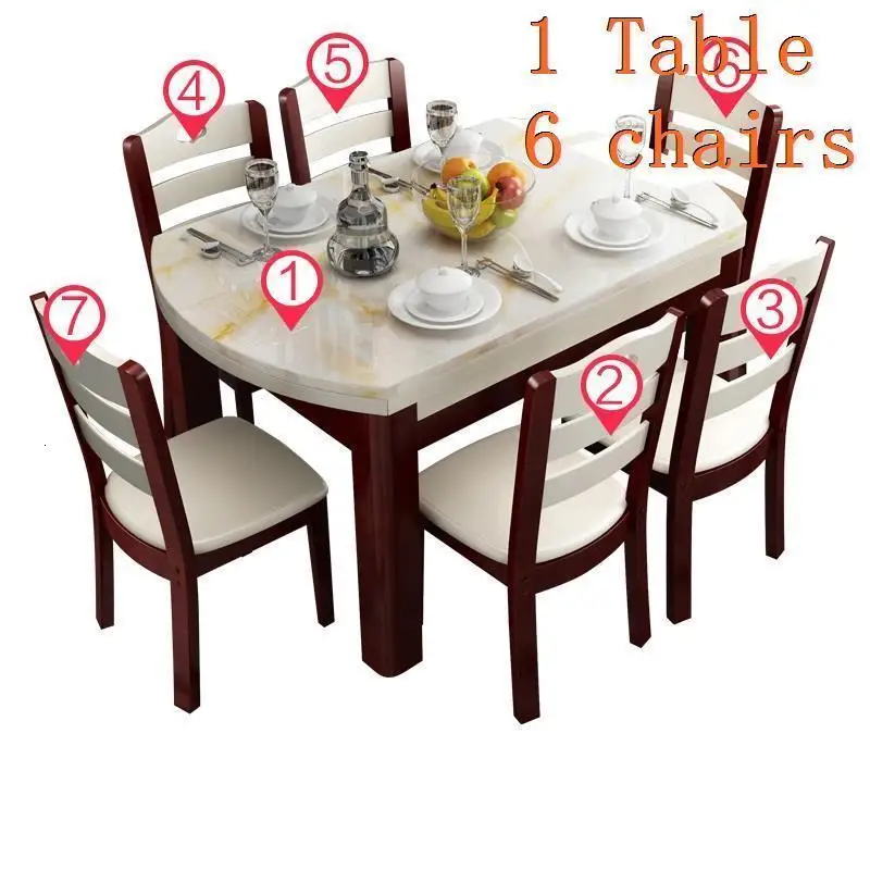 Number 8 Eet Marmol Dinning Tavolo Comedores Mueble Eettafel набор Tisch Juego Tafel деревянный стол Comedor Mesa De Jantar - Цвет: Number 8
