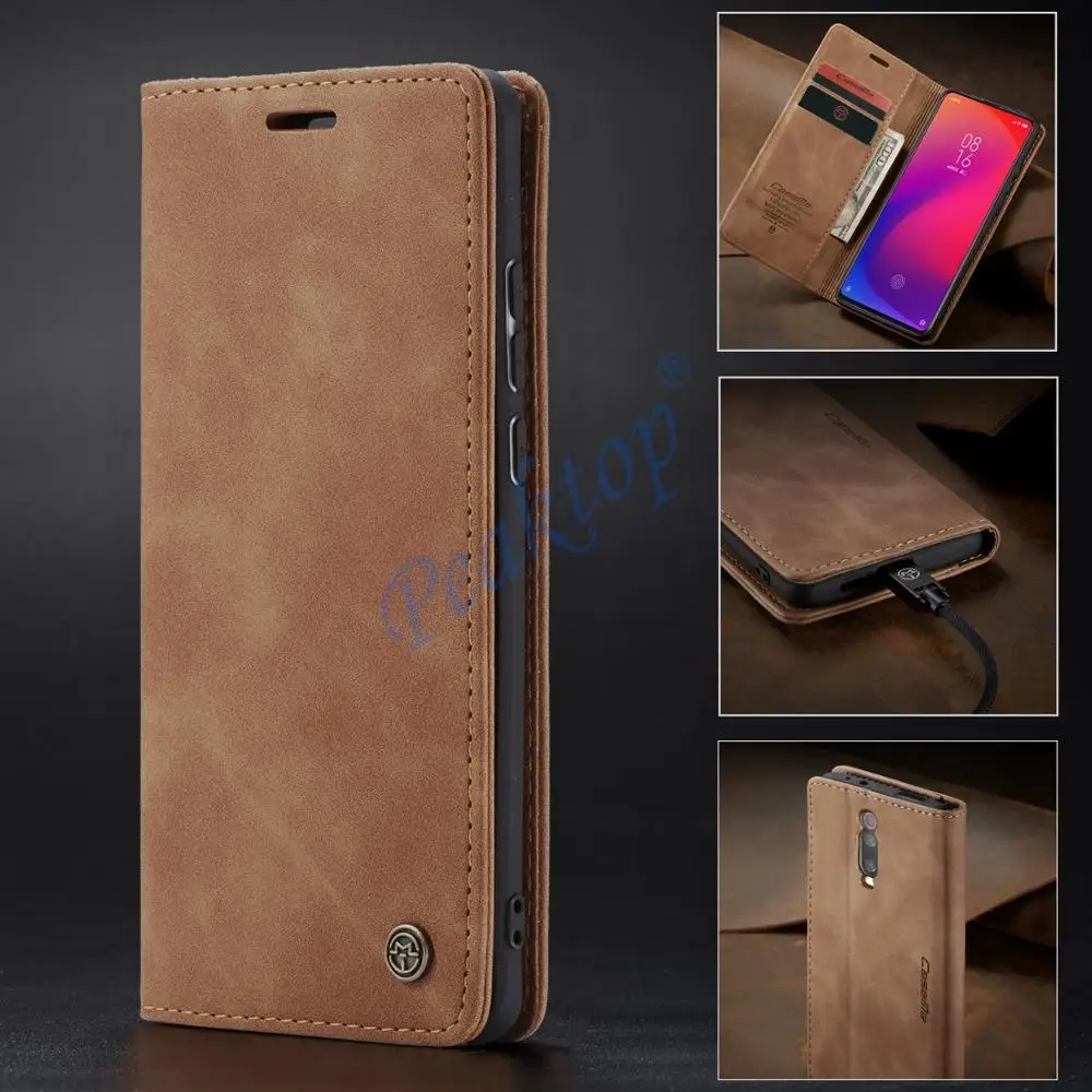 Матовый Магнитный флип-чехол для Xiaomi Mi 9 T Mi9 Pro чехол-бумажник деловой кожаный