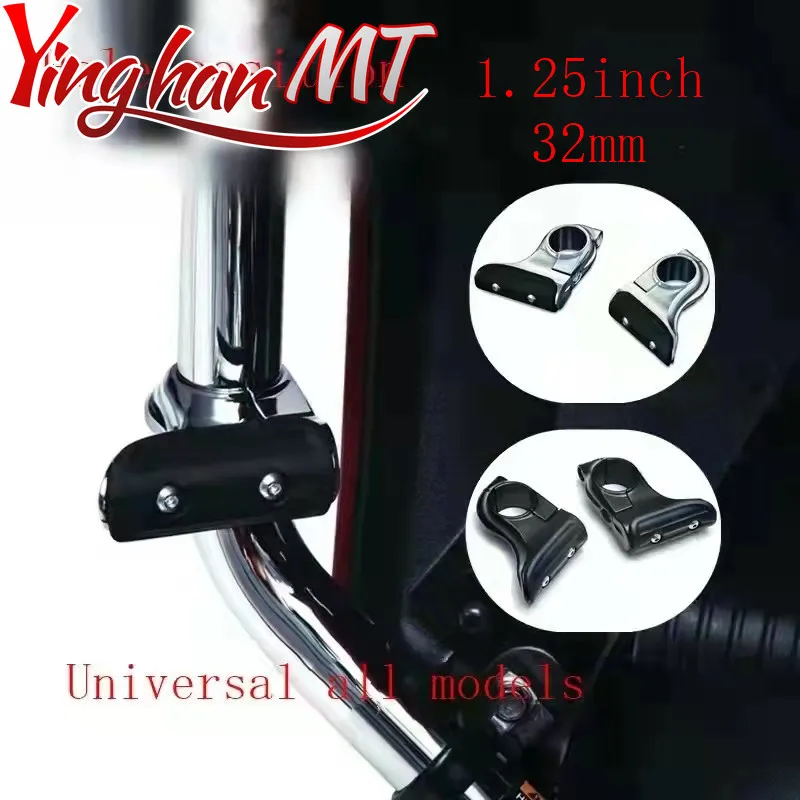 Long Highway Foot Pegs Fit For HONDA SHADOW PHANTOM750 400 VTX1800 1-1/4&quot Bars 10-21 |
