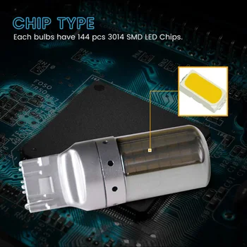 

Amber LED bulb LED Turn Signal Parking DRL Lamps Switchback 2pcs Useful