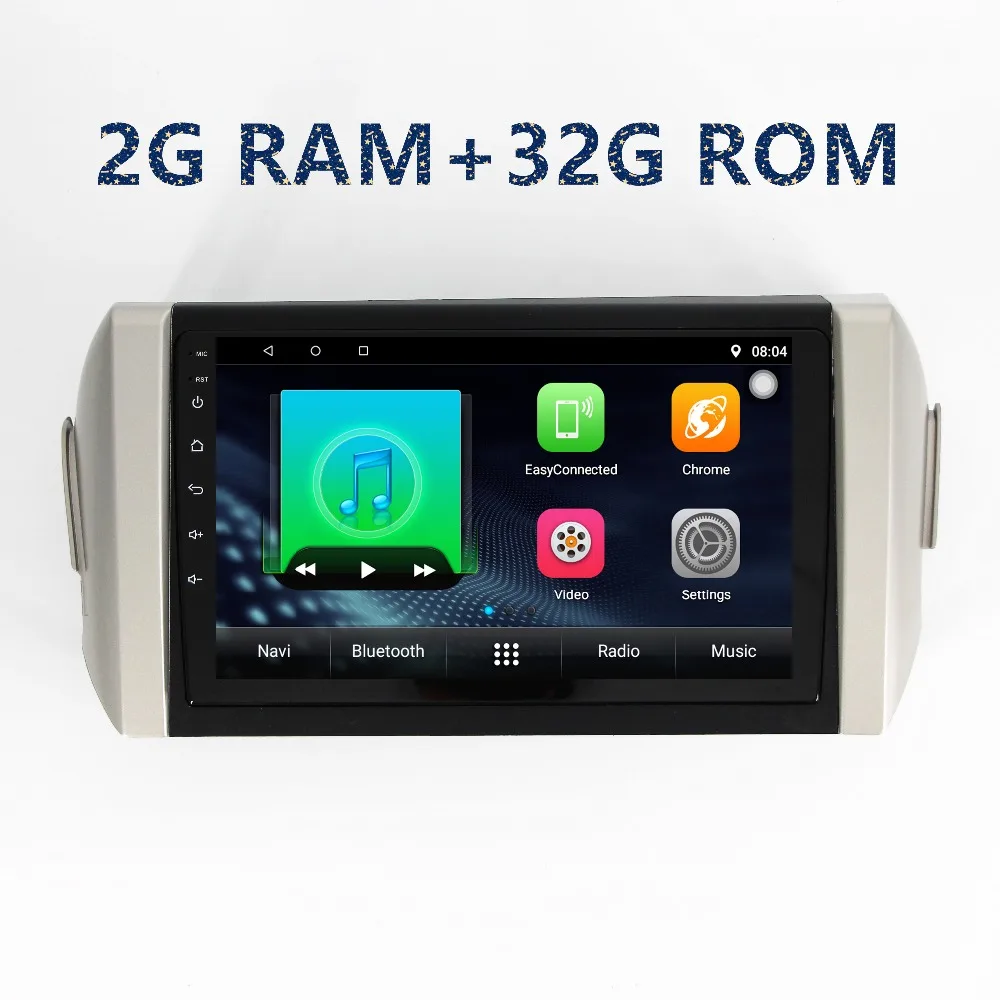 Автомагнитола 2din Android GPS навигация мультимедийный плеер для toyota innova right с стерео