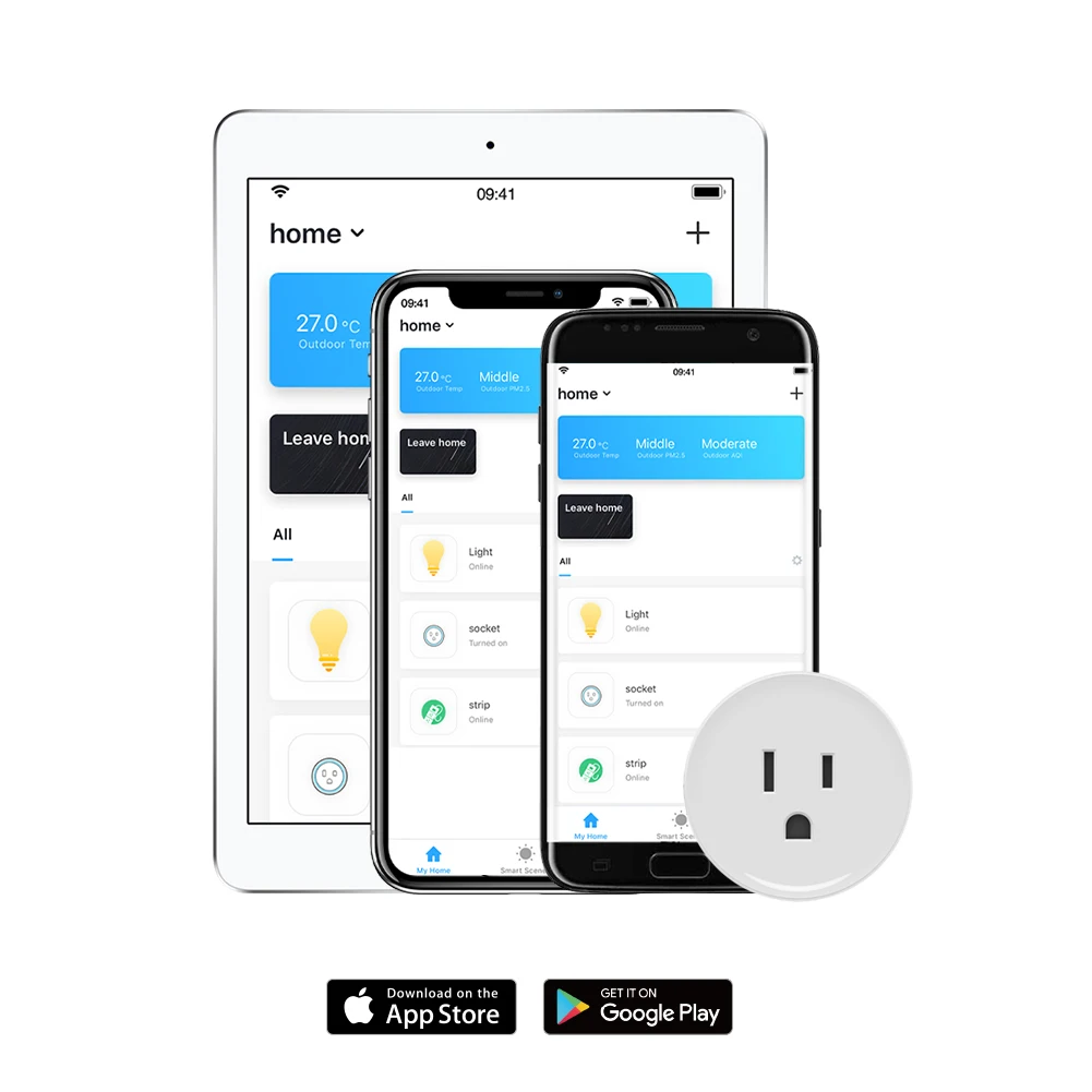 Koogeek Wi-Fi с Поддержкой Smart Plug совместимый Лучший USB порт настенное зарядное устройство адаптер AC120V стандарт США для Alexa США и Канады только