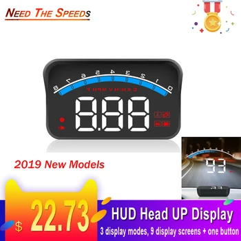 

3.5In Car HUD Display ODB II GPS Speedometer Tachometer Temperature Voltage LED Head Up Display Projector Car Accessories