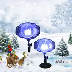 Открытый Волшебный шар снежный узор газон свет с пультом дистанционного управления прибор проецирующий снег праздничное освещение Пейзаж