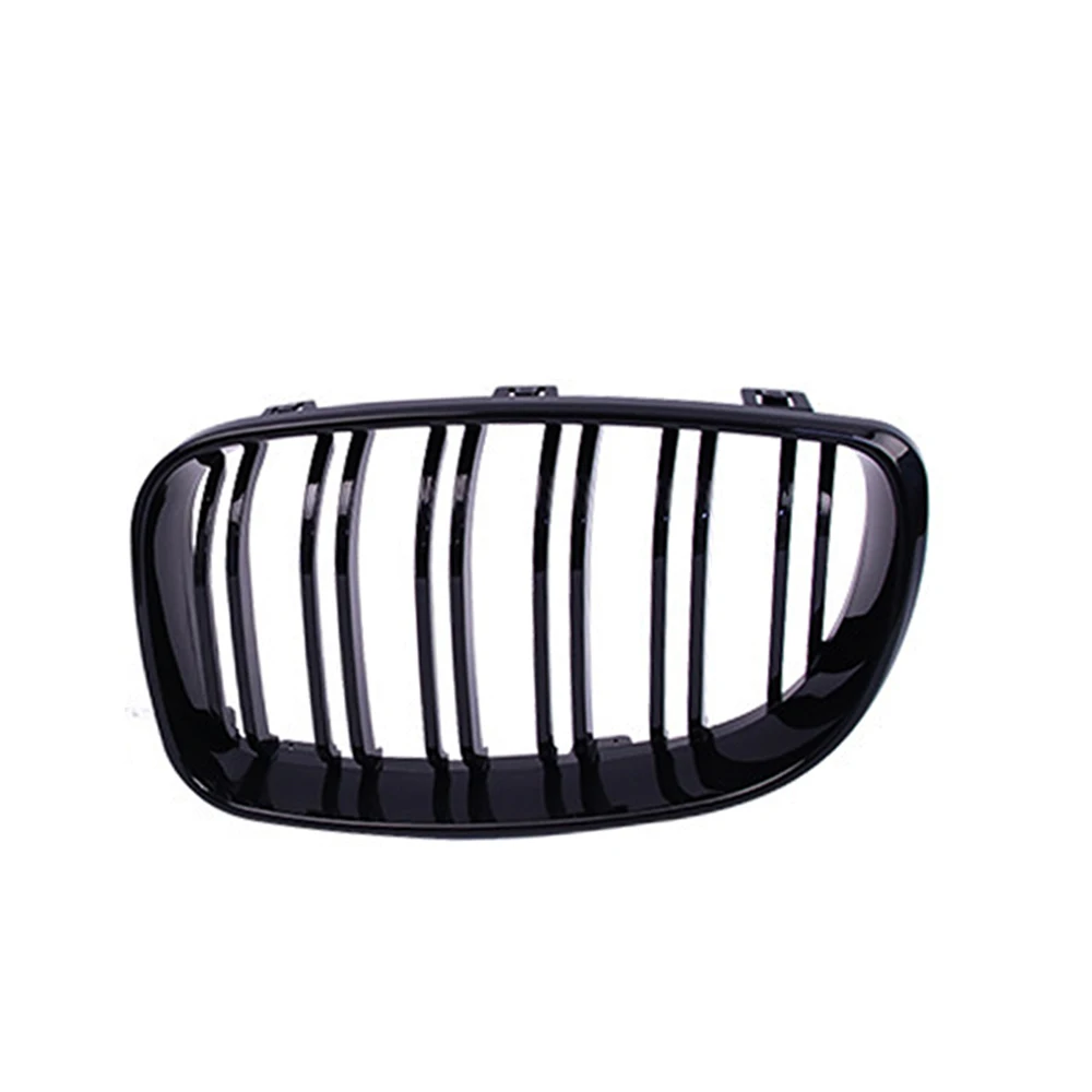 Car Glossy Black Grill Front Kidney Grille for BMW E81 E87 E82 E88 128I 130I 135I Selected 07-11 Dual Slats Double Line Grills