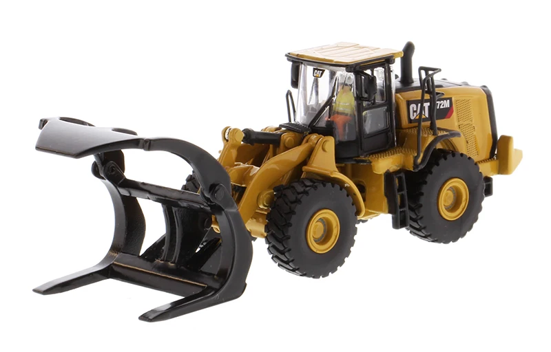 NEW HO Scale Caterpillar 1/87 Cat 972M Wheel Loader with Log Fork  - High Line Series By Diecast Masters for collection 85950