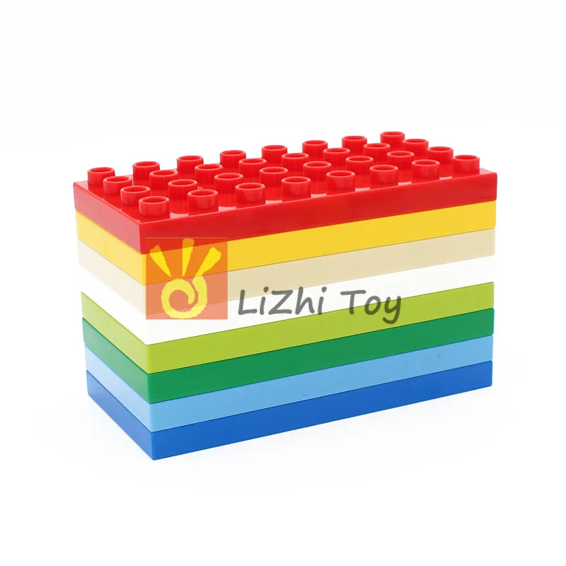 Конструктор MOC сделай сам большого размера 4672 Duplo пластина 4X8 кирпичи сборные