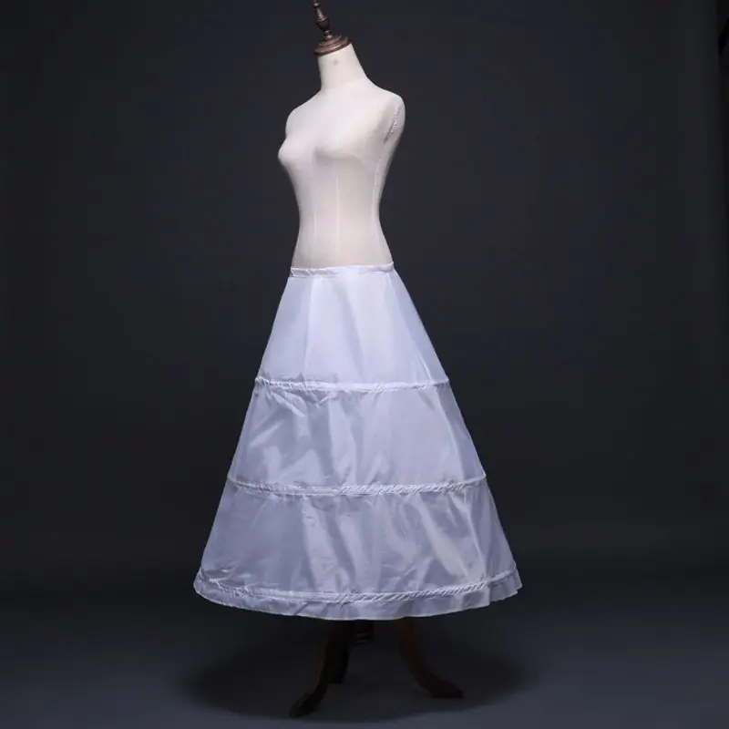 Женская кринолиновая Нижняя юбка с 3 кольцами, регулируемое, с бантом, на талии, для косплея, для танцев, вечерние, свадебные платья, полускользящая Нижняя юбка