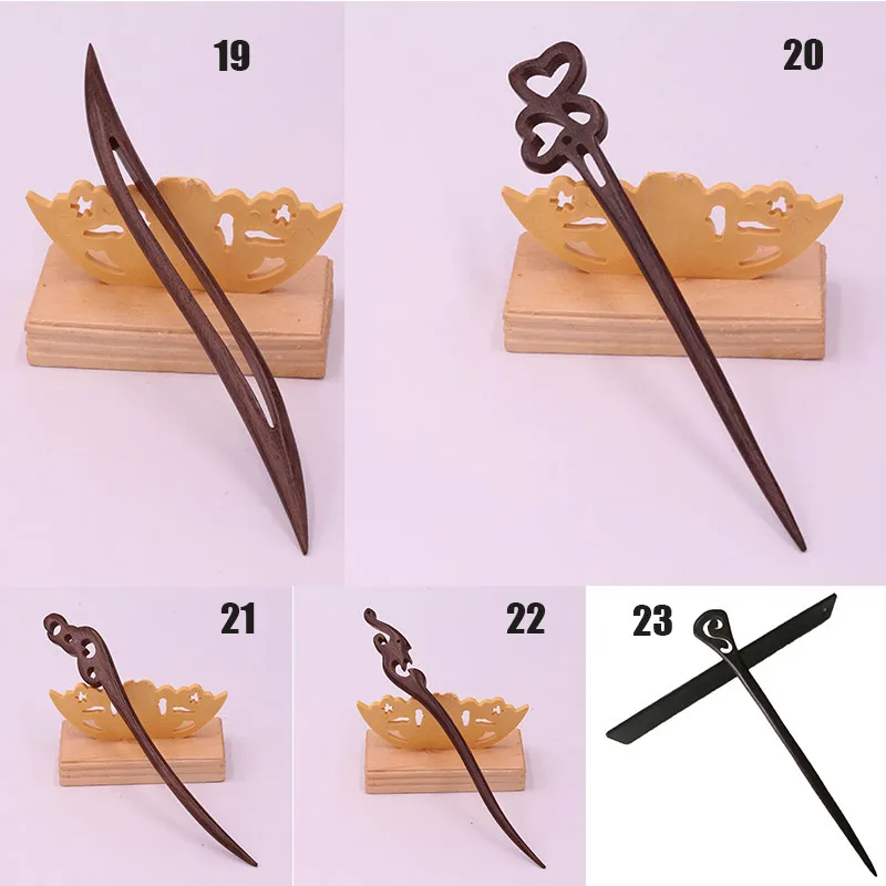Chinese Hanfu Cheongsam Hair Stick Classical Vintage Sandalwood Wood Hair Sticks Boutique Carve Hairpins Styling Tools