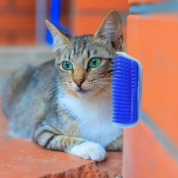 

Pet Comb Removable Cat Corner Scratching Rubbing Brush Pet Hair Removal Massage Comb Pet Grooming Cleaning Supplies Hot Sale