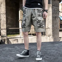 Men Cargo Camouflage pocket Gyms Jogger Knee Length Shorts Male Workout Shorts Hip Hop Casual Shorts High Quality 2019 Summer Men Cargo Camouflage pocket Gyms Jogger Knee Length Shorts Male Workout Shorts Hip Hop Casual Shorts High Quality 2019 Summer