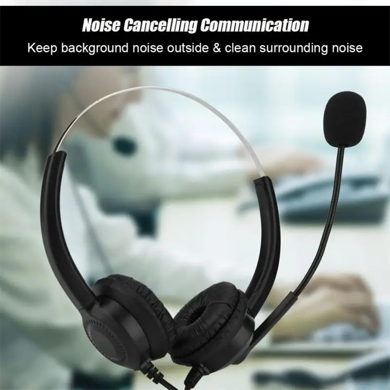 USB Headset Computer Headset Customer Service Headset Operator Customer Service Headphones With Microphone forPC Computer