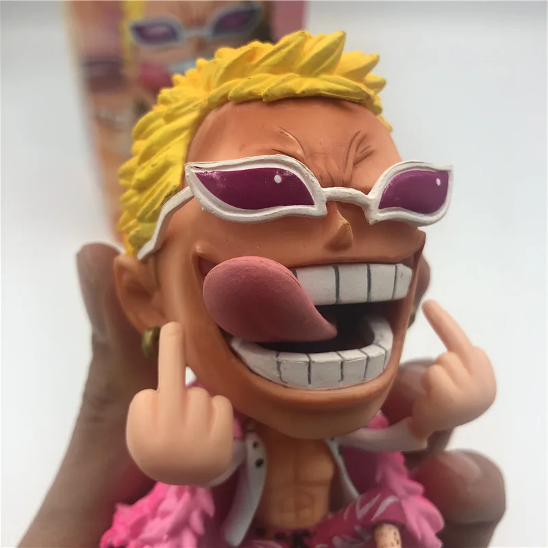 Фигурки героев OP Q Doflamingo Luffy Fighter симпатичные цельнокроеные презерватые сидящие