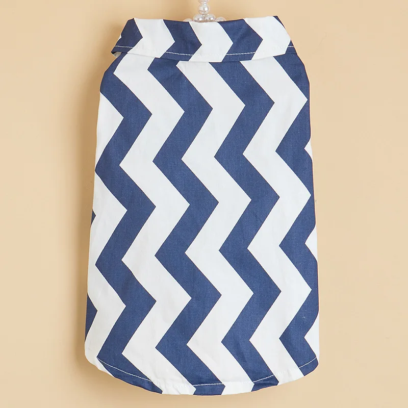 Personality INS Summer Breathable Dog Clothes Cartoons Clothes Vest Clothing T-Shirt Hawaiian For Puppy Chihuahua Cat Shirts