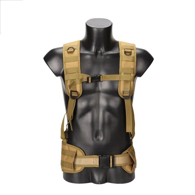 

Multi-function Tactical Belt Gear Belt Nylon Airsoft Paintball Combat Duty Molle Gun Belt Pad with Suspender Adjustable