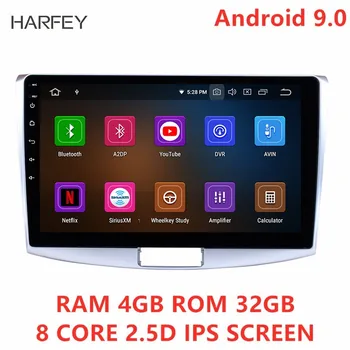 

Harfey Car Audio 1Din HD Touchscreen 10.1" Android 9.0 Multimedia Player Wifi GPS Navi for VW Volkswagen Magotan 2012 2013 2014
