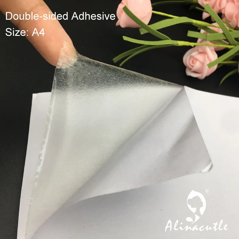 

A4 Double Sided Tape Adhesive Clear Strong Stickly Transparent for packing paper craft handmade card Hardcover Photo Albums