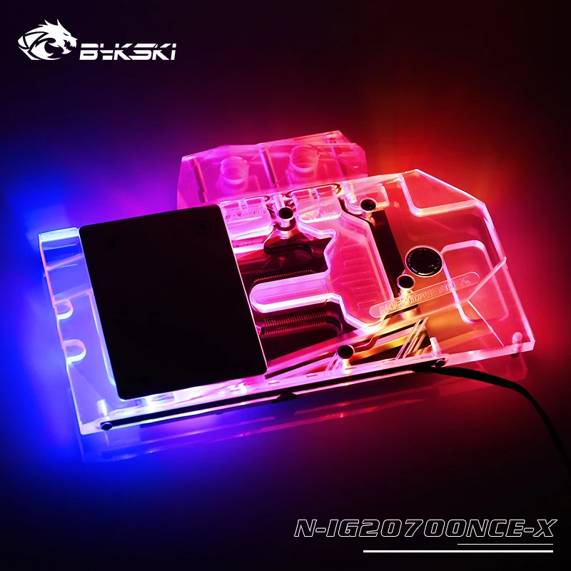 #^Special Price Bykski Water Block use for Colorful GeForce RTX 2070 / Full Cover Copper Radiator Block / 3PIN 5V A-RGB / 4PIN 12V RGB