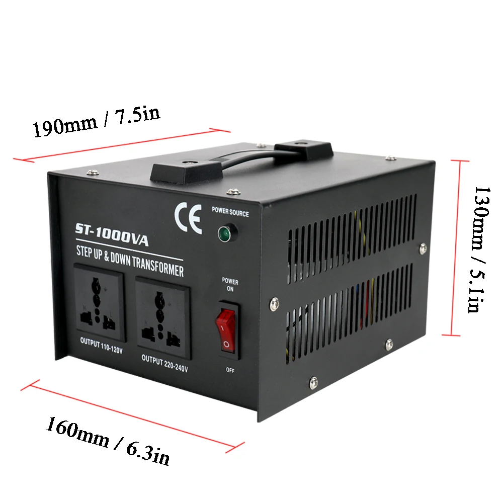 

Hot Intelligent Efficient 100V-220V Household Electrical Appliance Voltage Converter ST-1000W Home-use Step Up Down Transformer