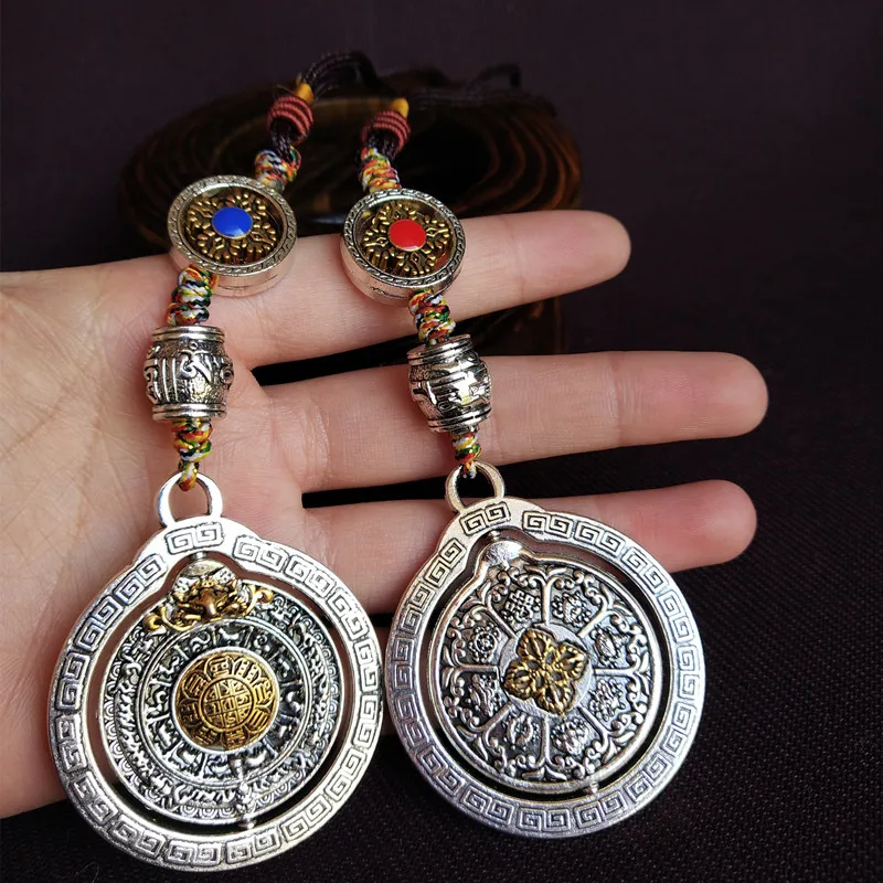 2PCS GOOD Efficacious Amulet Greco-Buddhist Pocket travel CAR Auspicious Safety Nine Palaces Eight Diagrams Mantra Buddha card | Дом и сад