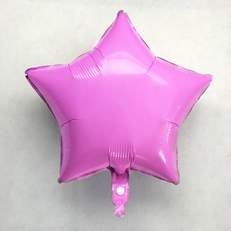 Pink Purple 33 цвета в форме сердца, звезды, фольга, Гелиевый шар, розовое золото, макарон, воздушные шары для дня рождения, вечеринки, свадьбы, Декор, детская игрушка для душа - Цвет: Pink Purple