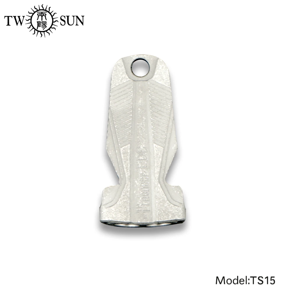 Twotsun TC4 портативный инструмент для выживания Двойной свисток из титана