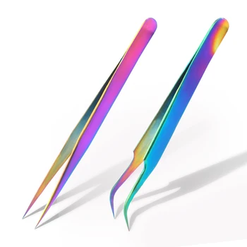 

High quality 2piece/set Bend Straight Tip Forceps Precision Soldering Tweezers Set Electronic Tweezers Sewing Tool