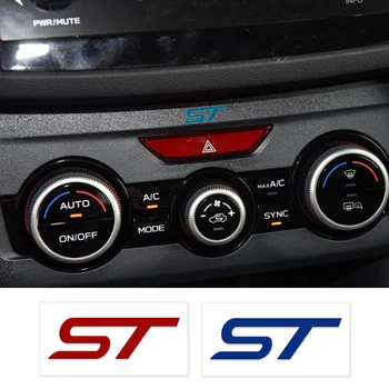 

2Pcs ST Nickel Metal Sticker Emblem Steering Wheel Car Key Decal Decoration For Ford 2 3 4 MK2 MK3 Fiesta Mondeo Car accessories