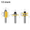 3pcs 12mm 1/2inch Shank Joint Assemble Router Bits Tongue & Groove T-Slot Milling Cutter for Wood Woodwork Cutting Tools ► Photo 3/6