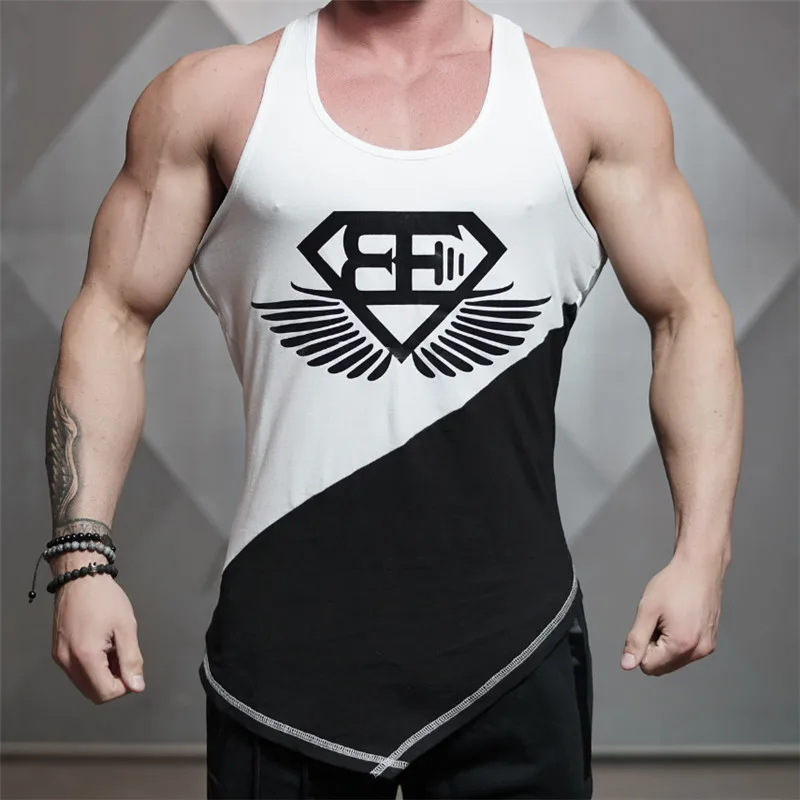 

Fitness Muscle Brother Casual Trend Vest Running Line And Iron Training Pure Cotton Slim Fit Elasticity Sports Sleeveless T-shir