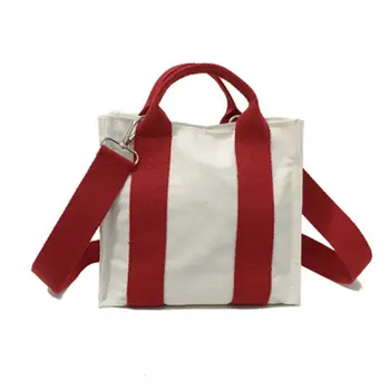 

2020 Fashion Trend Women Ladies Solid Color Crossbody Handbag PVC Canvas Bag Zipper Composite Bags Chain Shoulder Strap Purse