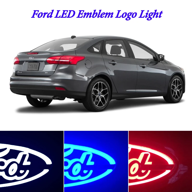 

Luz del logotipo de la insignia del emblema del estilo del coche 5D para Ford mondeo mk4 mondeo focus 2 mk4 Enfoque de fusión mk1 mk2 LED emblema insignia Logo Luz