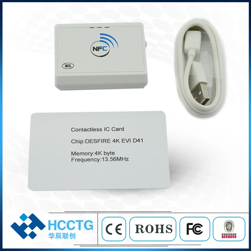 Большой радиус действия RFID 13 56 МГц Android NFC Bluetooth устройство считывания смарт-карт |