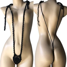 13 цветов, вязанный крючком сексуальный цельный купальник, женское микро-бикини, плавки, купальник, боди, нижнее белье, Пляжное v-стринги