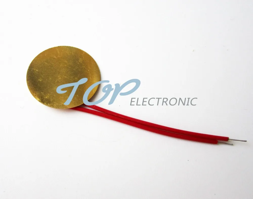 

10 pieces of 27mm piezoelectric element fish finder sensor trigger drum plate + copper wire electronics compatible board