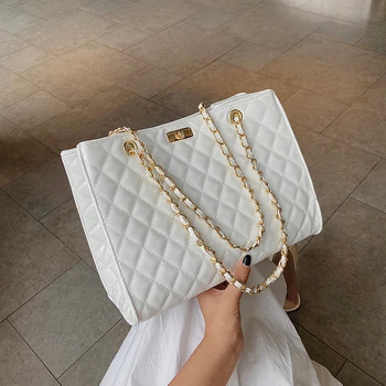 

Fashion Quality PU Leather Large Bags For Women High Capacity Crossbody Shoulder HandbagTravel Cross Body Bag Lattice Totes Bag