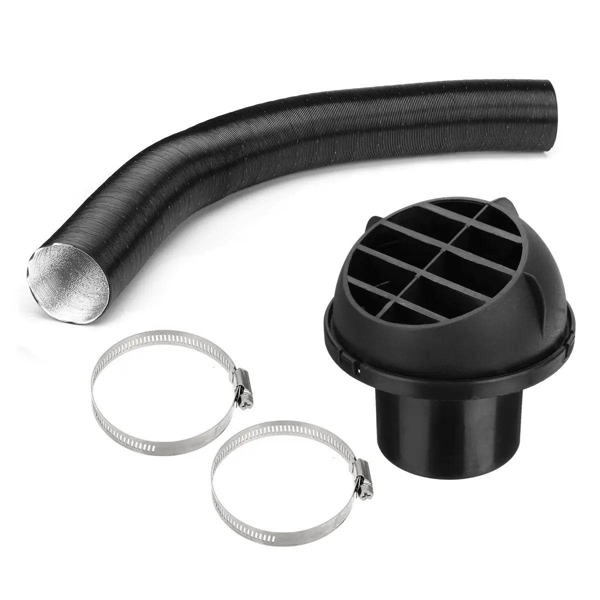42mm/60mm/75mm Car Heater Pipe Duct Warm Air Outlet Vent Hose Clips Set For Webasto Eberspacher Propex Diesel Parking Heaters