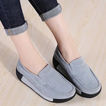 

2020 Women Thick bottom Flat With Soft Shoes Breathable Comfort Spring Summer Ladies Shoes