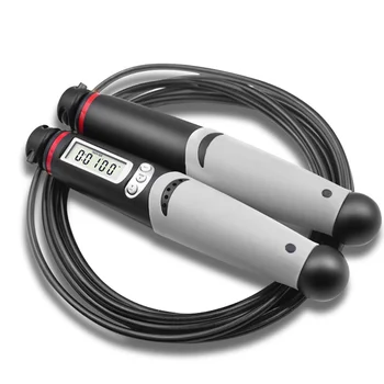 

Professional Sponge Jump Rope with Electronic Counter 3m Adjustable Fast Speed Counting Skipping Rope Wire Workout Equipments