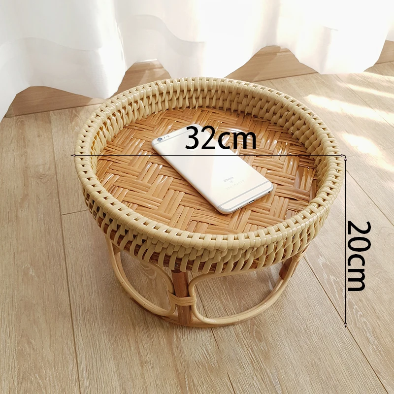 Details about   Tray Coffee Table Handmade Rattan Portable Outdoor Home Decoration Furniture 