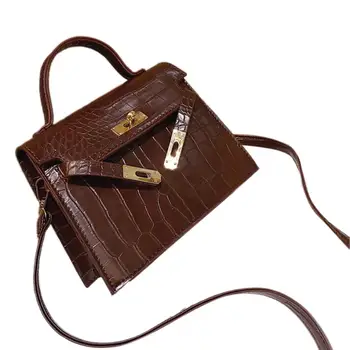

PinShang Women PU Leather Handbag Single Shoulder Bag Soft Cross-body Fashion Retro Satchel