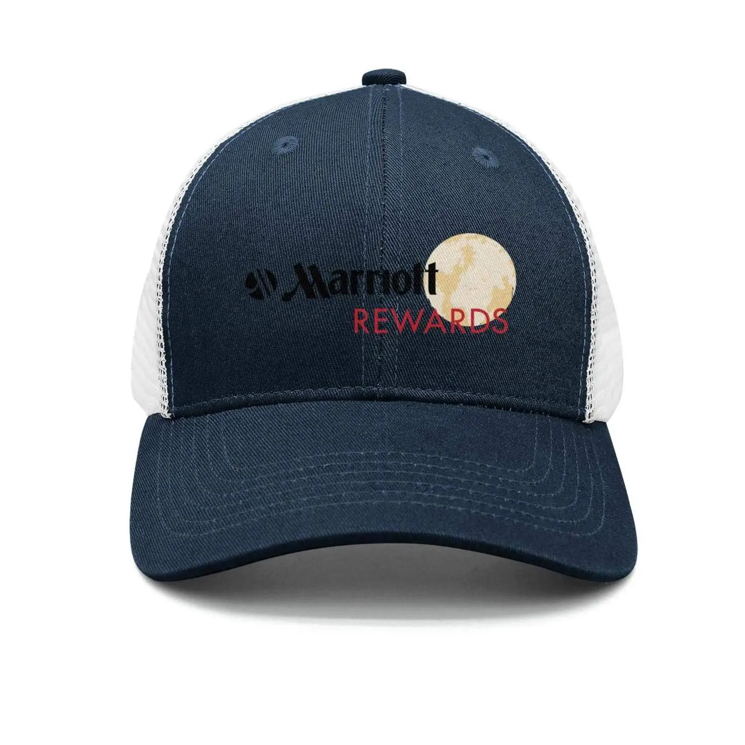 Мужская обувь на плоской подошве крутые Регулируемый сетки водителя грузовика хлопка Бейсбол шапки Marriott-награды-логотип-Шапки
