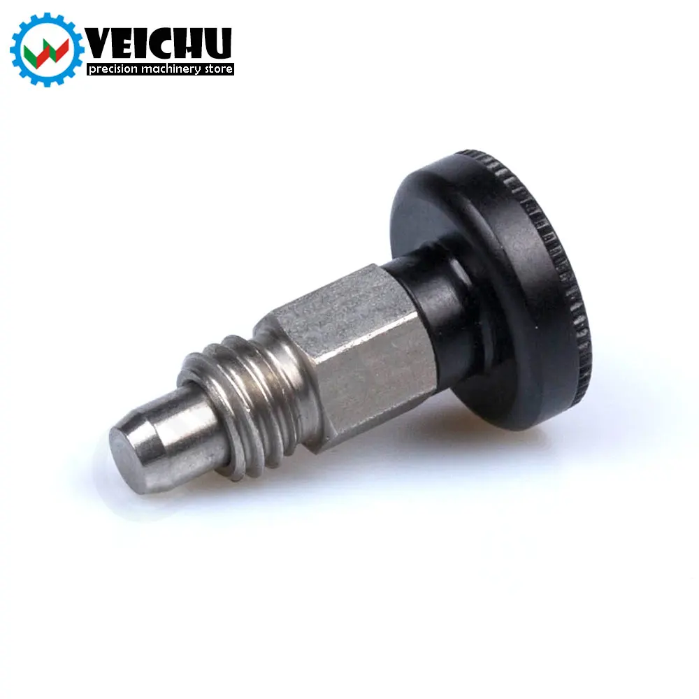VEICHU VCN241 Non Lock-Out Spring Loaded Pins Aluminum Knob Locating Pins Mini Indexing Plungers Streel