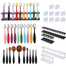 

NEW2022 NEW Smooth Blending Brushes 5/10 Holes Brush Holder Rack Drawing Painting Brushes Flat Kit Ink Application Tool for DIY