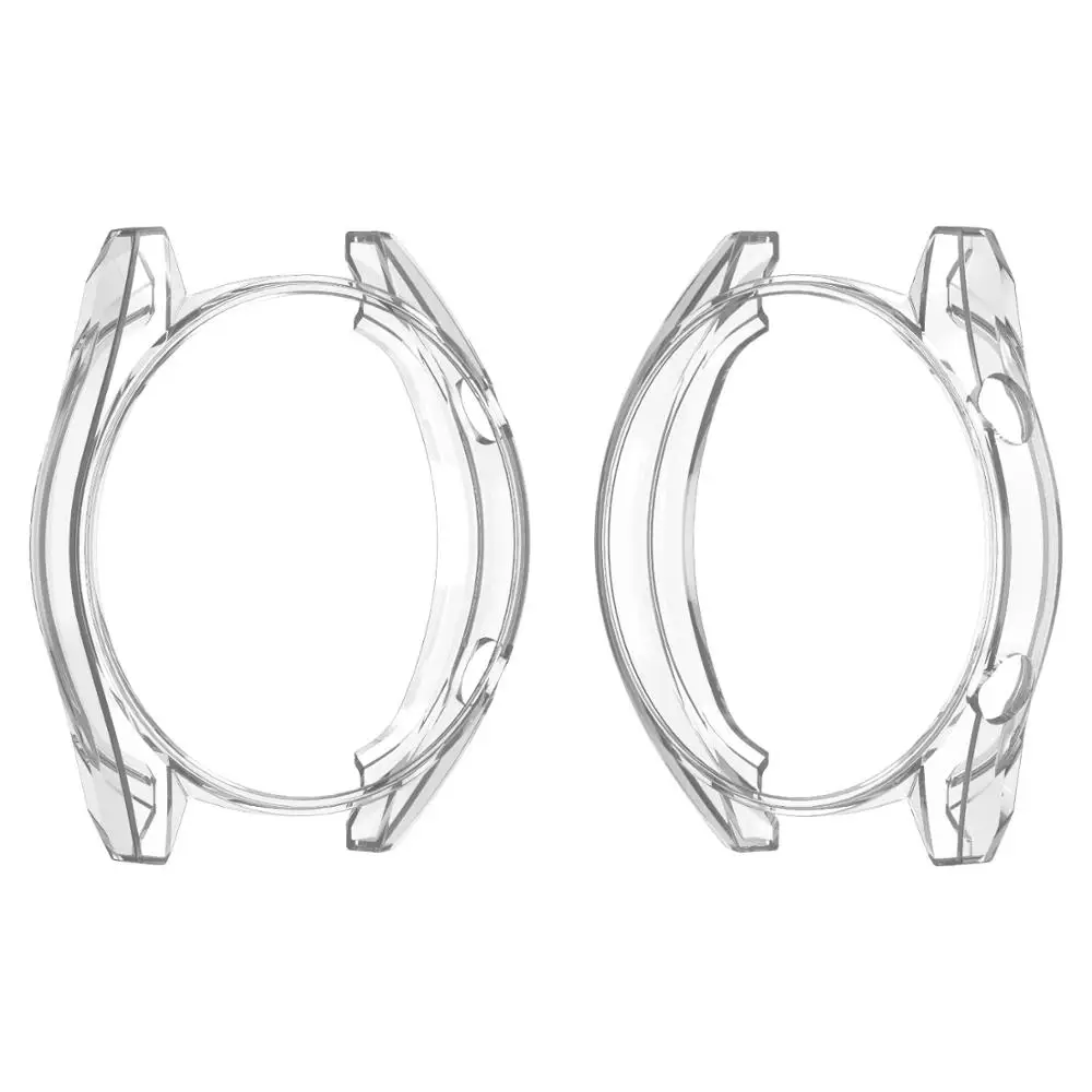 Transparent CACKOIE подходит для huawei Watch GT smart watch 46 мм 42 мм защитная оболочка полый ТПУ анти-капля покрытие защитная оболочка - Цвет: Transparent